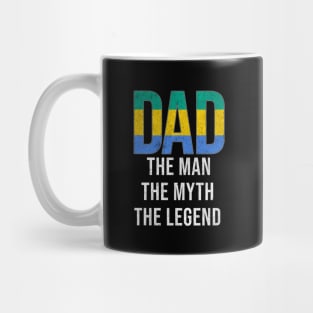 Gabonese Dad The Man The Myth The Legend - Gift for Gabonese Dad With Roots From Gabonese Mug